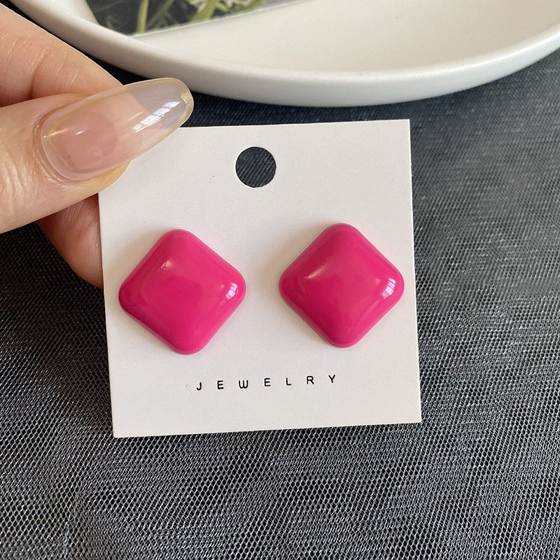 Square stud earrings 2.2cm