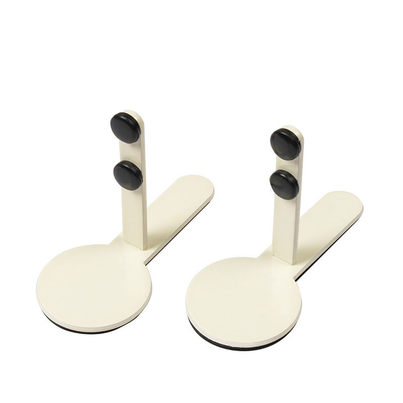 White vertical table leg pair