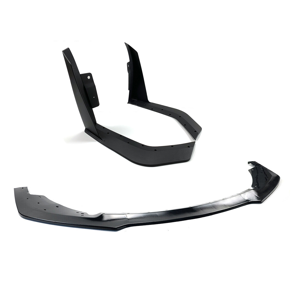 Matte black (car front lip - corner cover) set