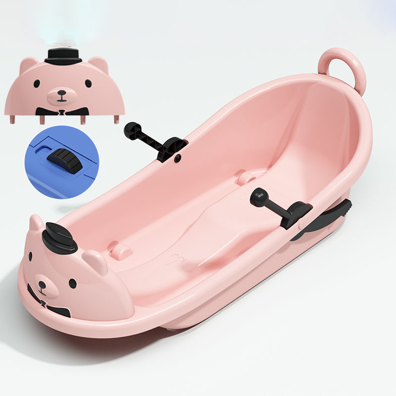 [ 110CM Snow Road Dual Purpose ] Pink Bumpy Bear