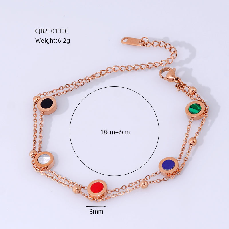 3:Color (Rose gold chain)