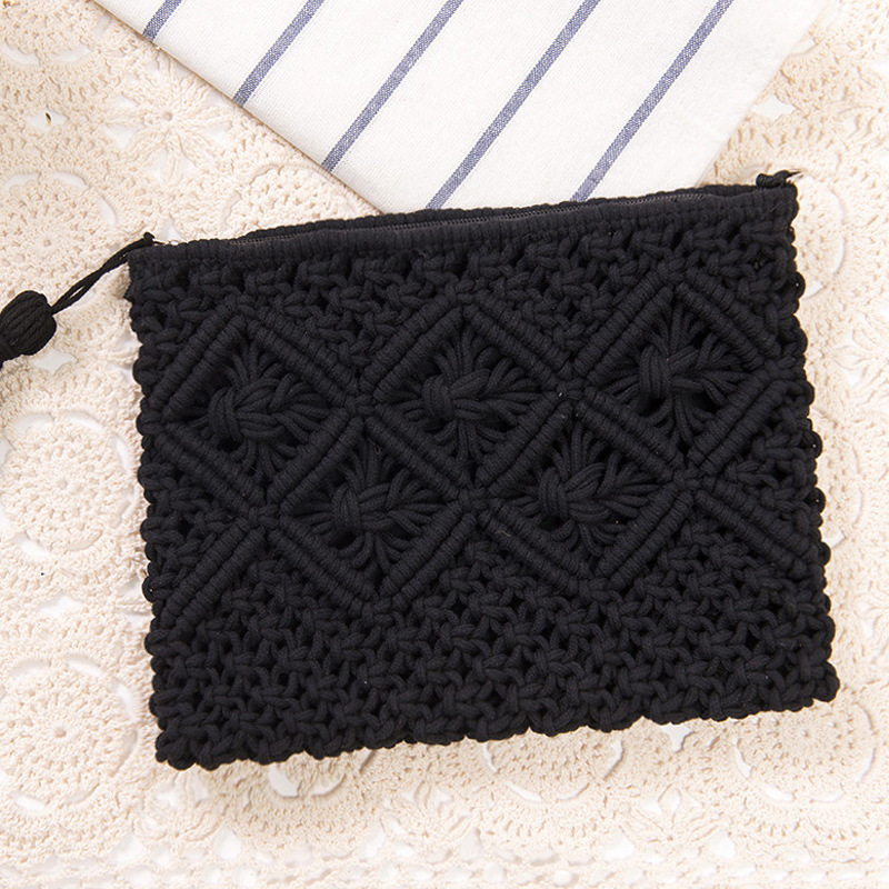 Black clutch bag