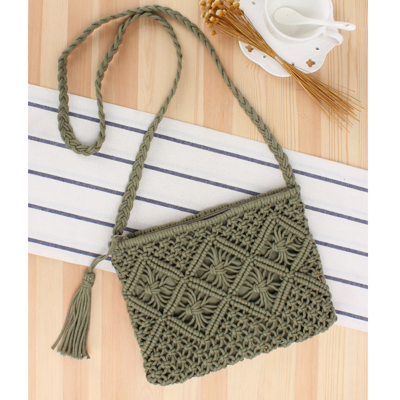 Army green (clutch or held crossbody)