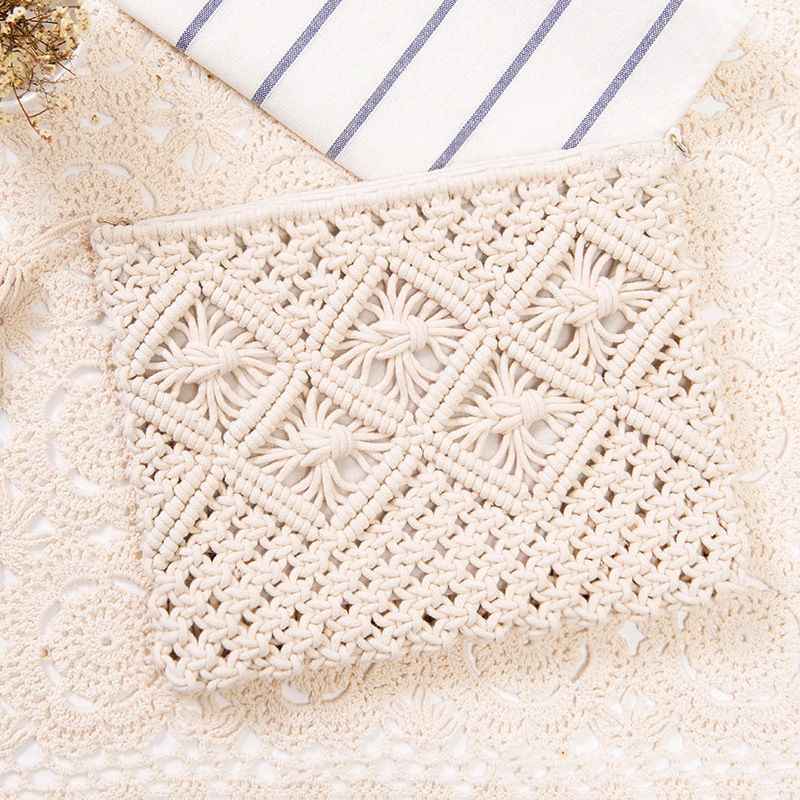 White clutch bag