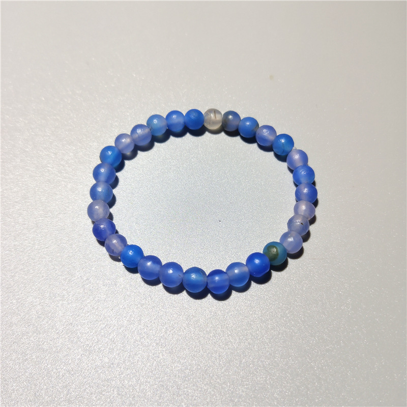 Blue agate 6mm