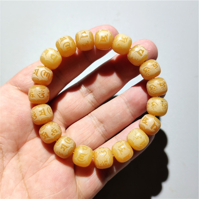 1:Light yellow 12*10mm bucket beads