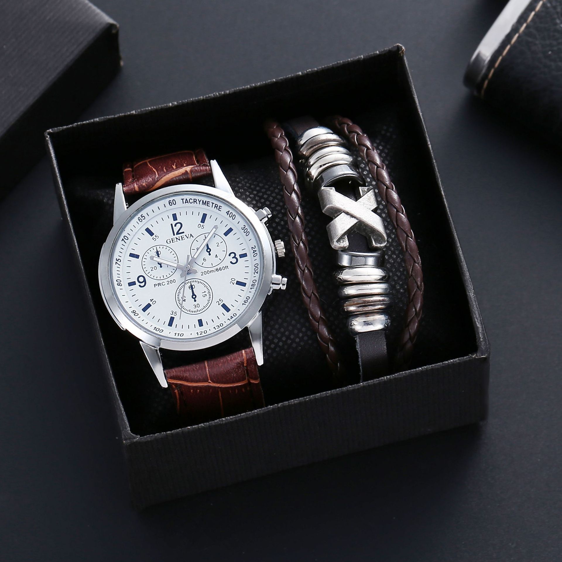 H watch, bracelet and box