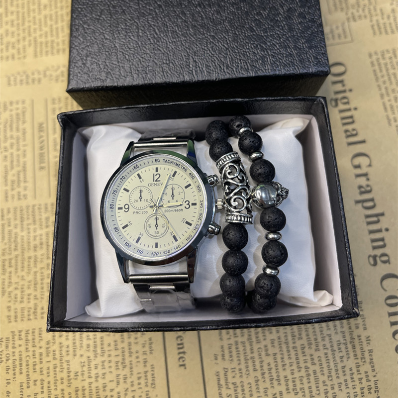 F watch, bracelet and box