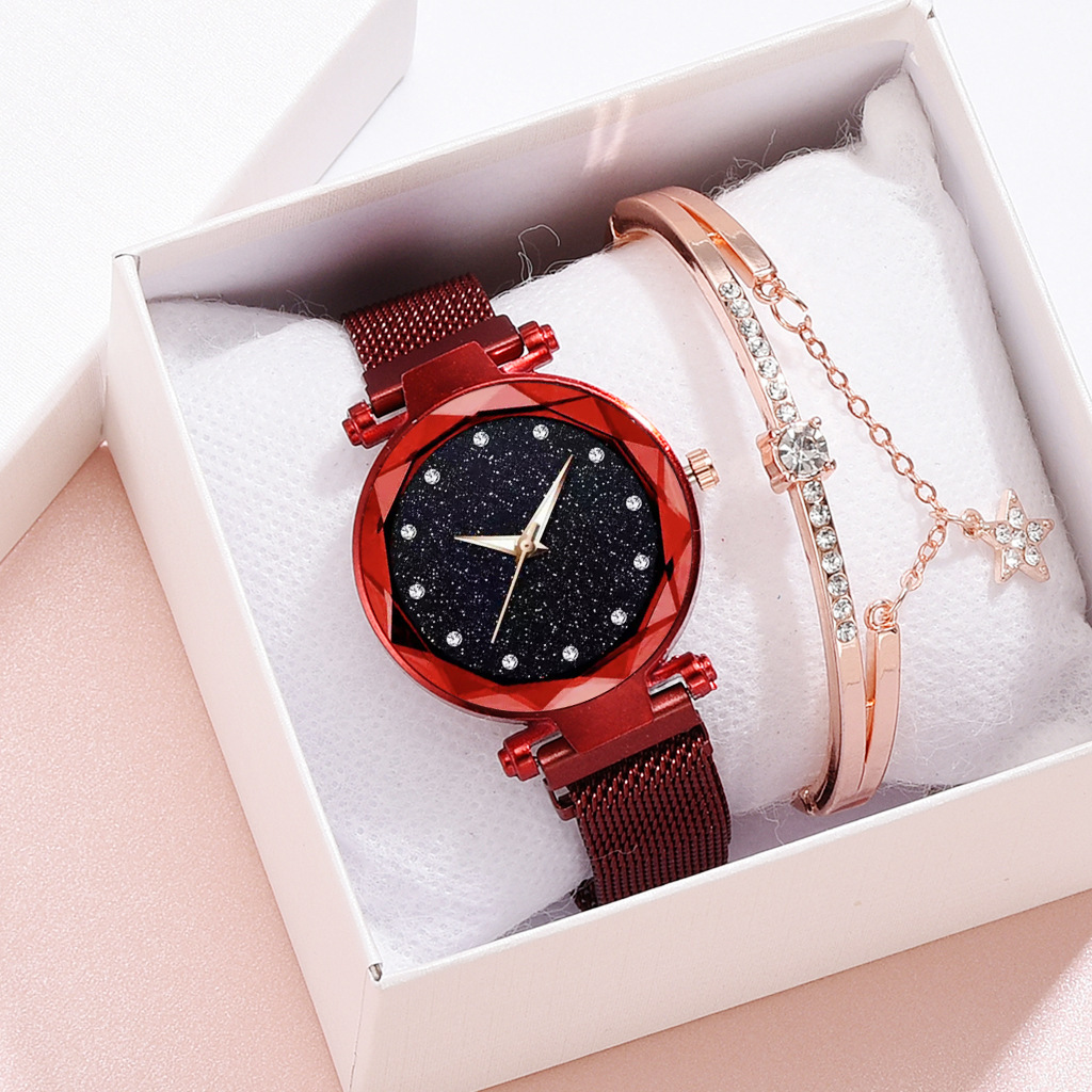 M watch, bracelet and box