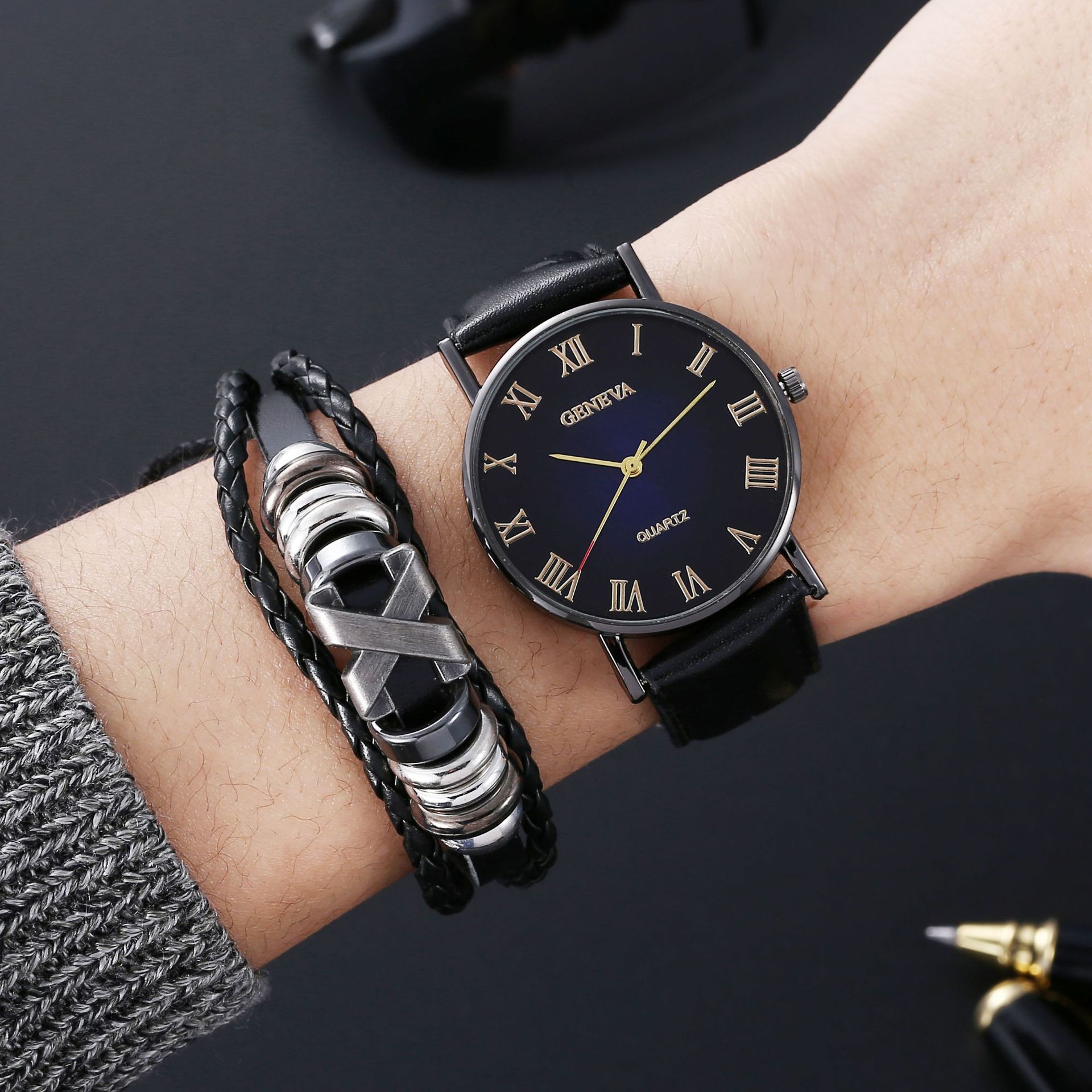 D  watch and bracelet