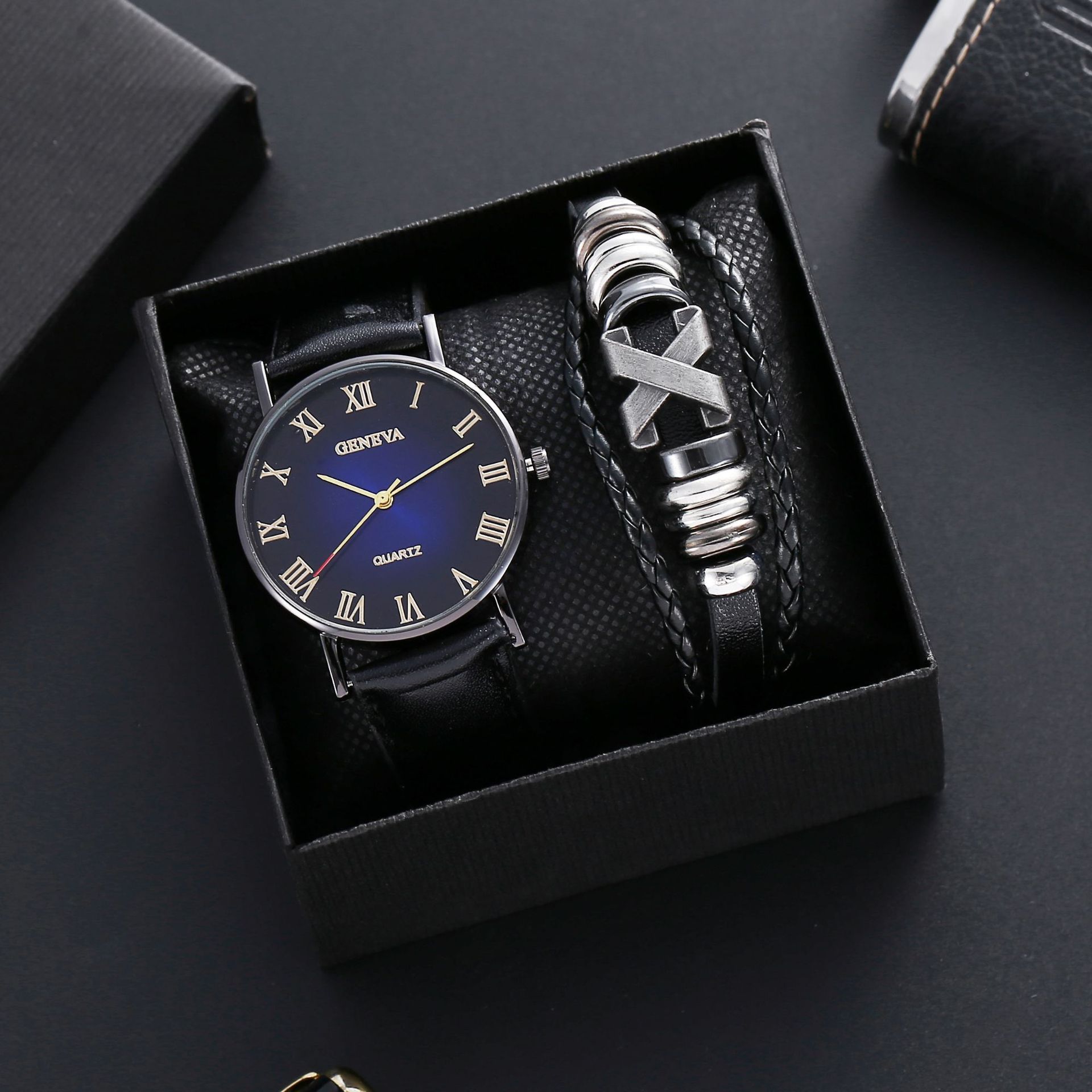 8:8  watch, bracelet and box