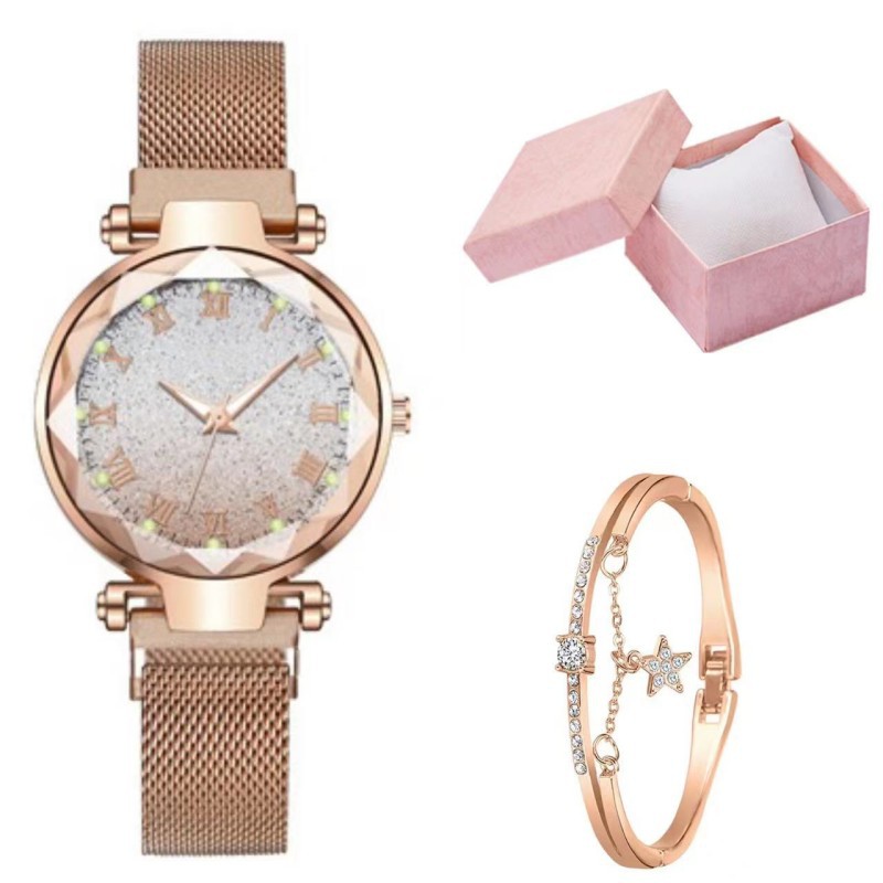 N watch, bangle and box