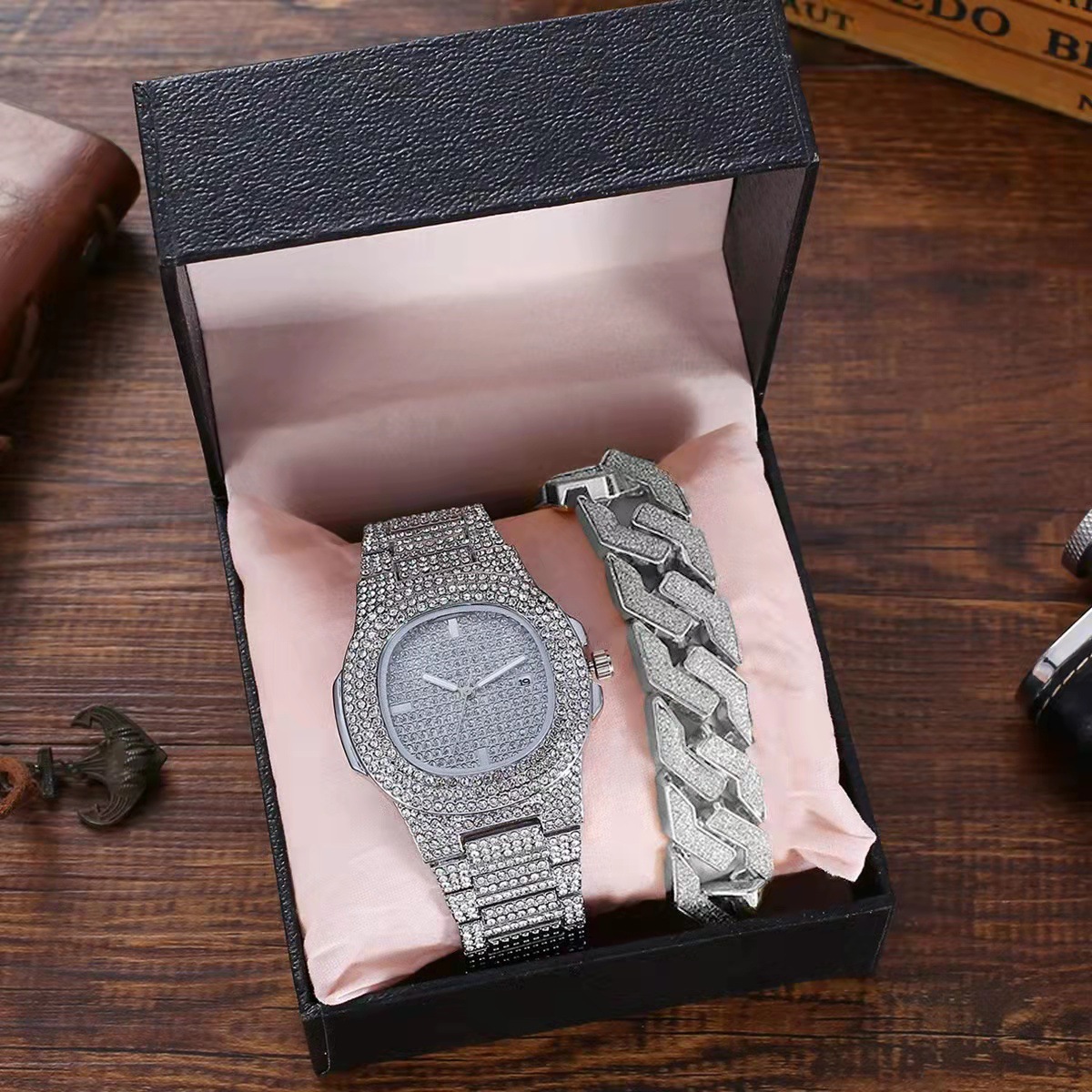 D watch, bracelet and box