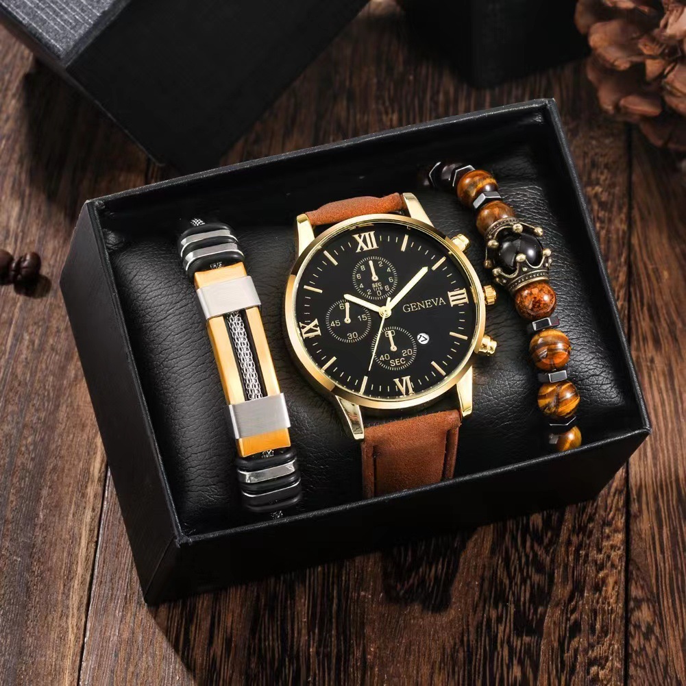 B watch, bracelet and box