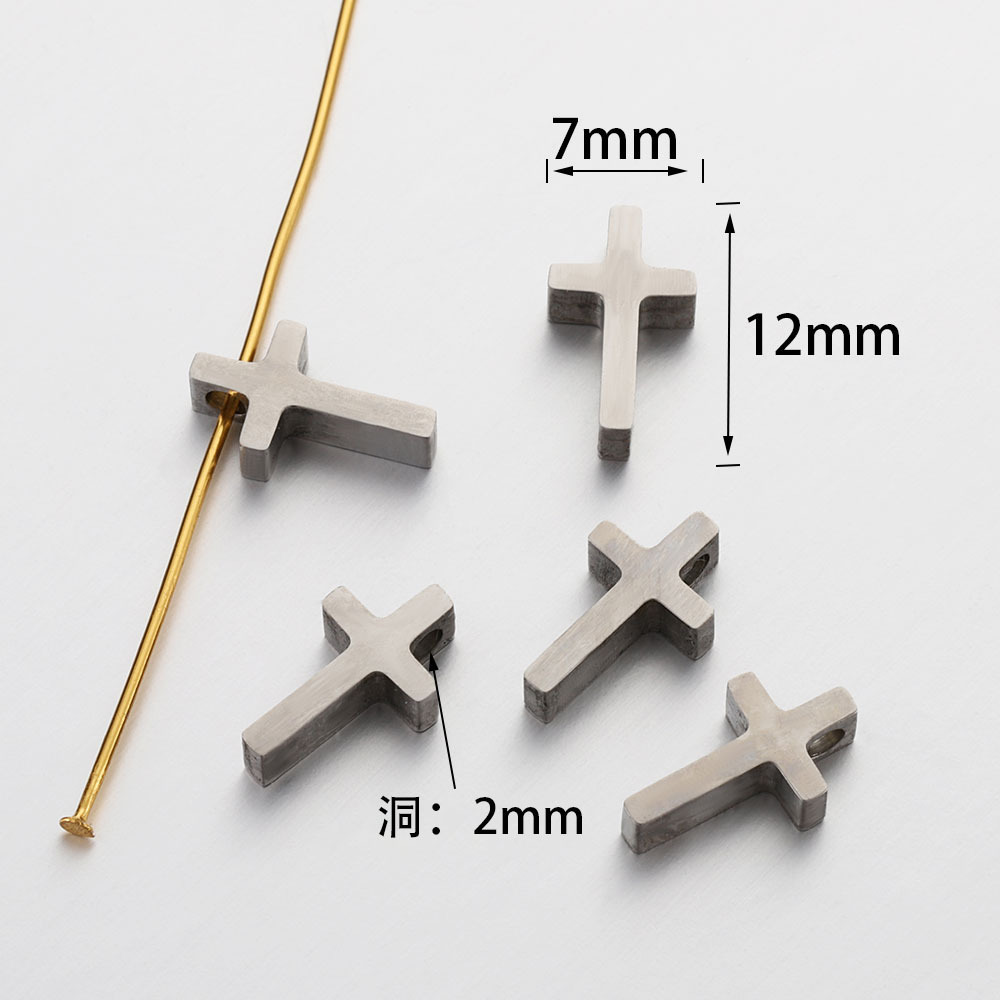 9:Steel colored cross 12mm