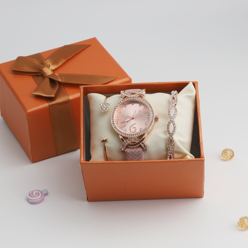 J watch, bangle and box