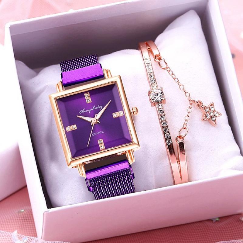 J watch, bangle and box