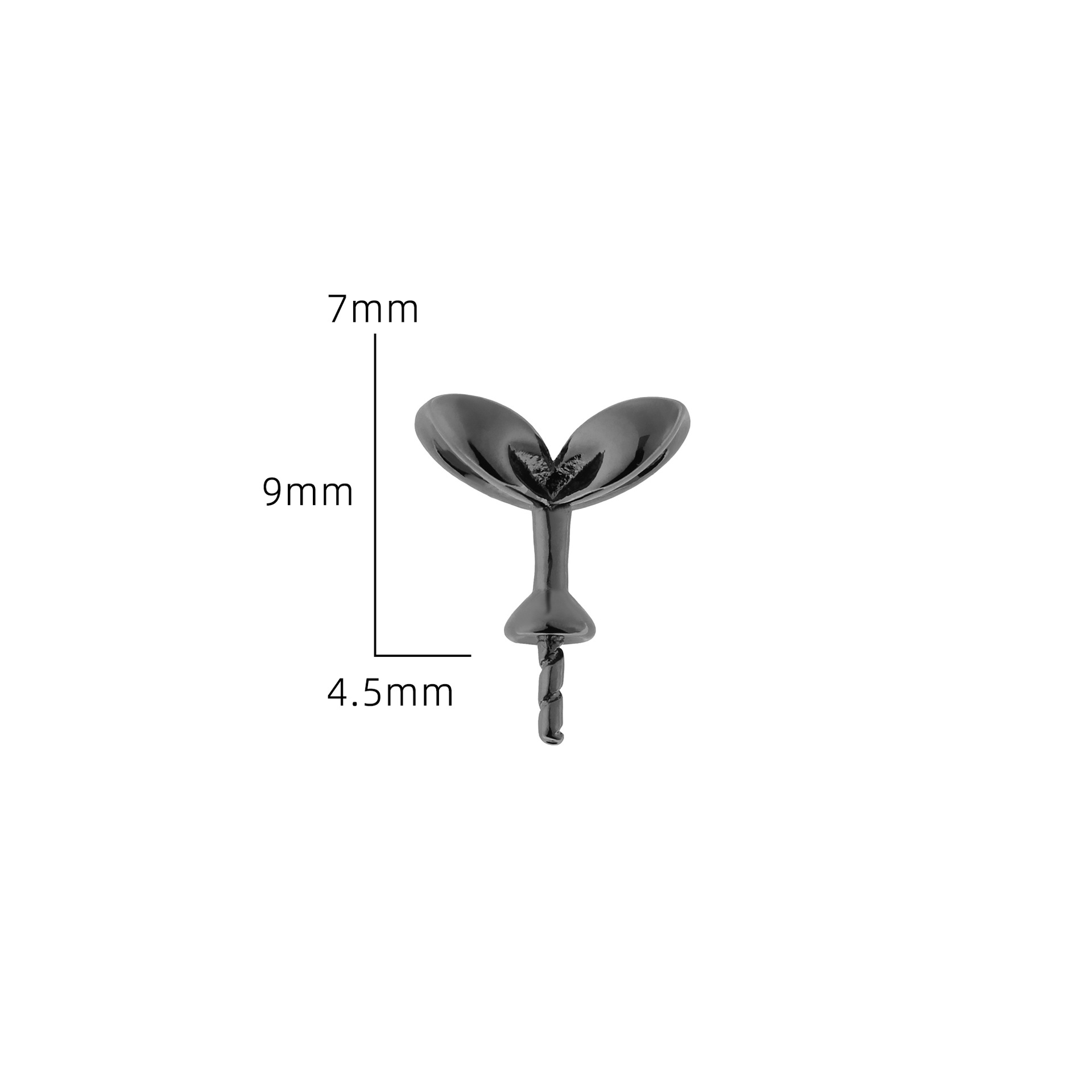 8:3# Soybean sprouts plated gun black