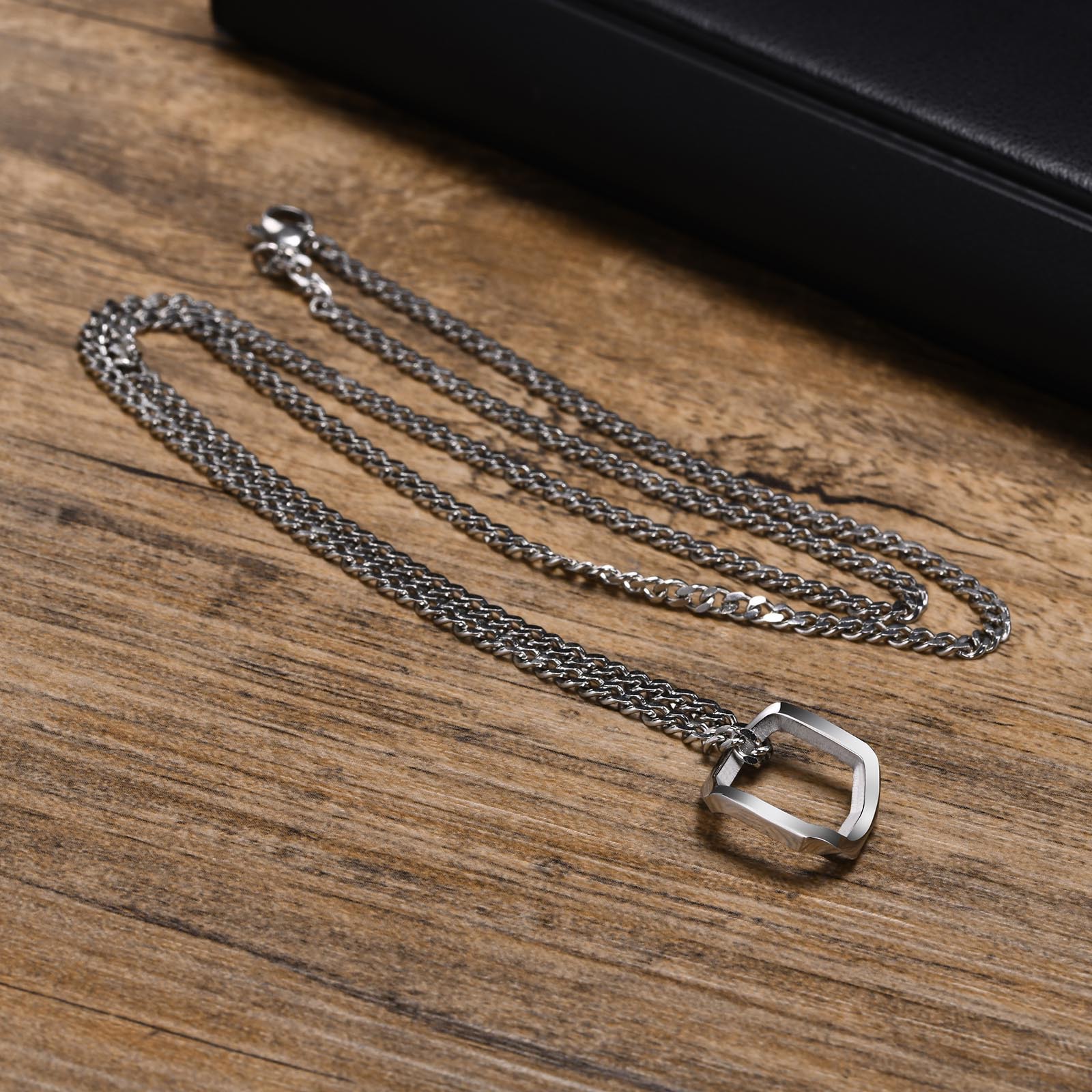 Steel pendant + chain