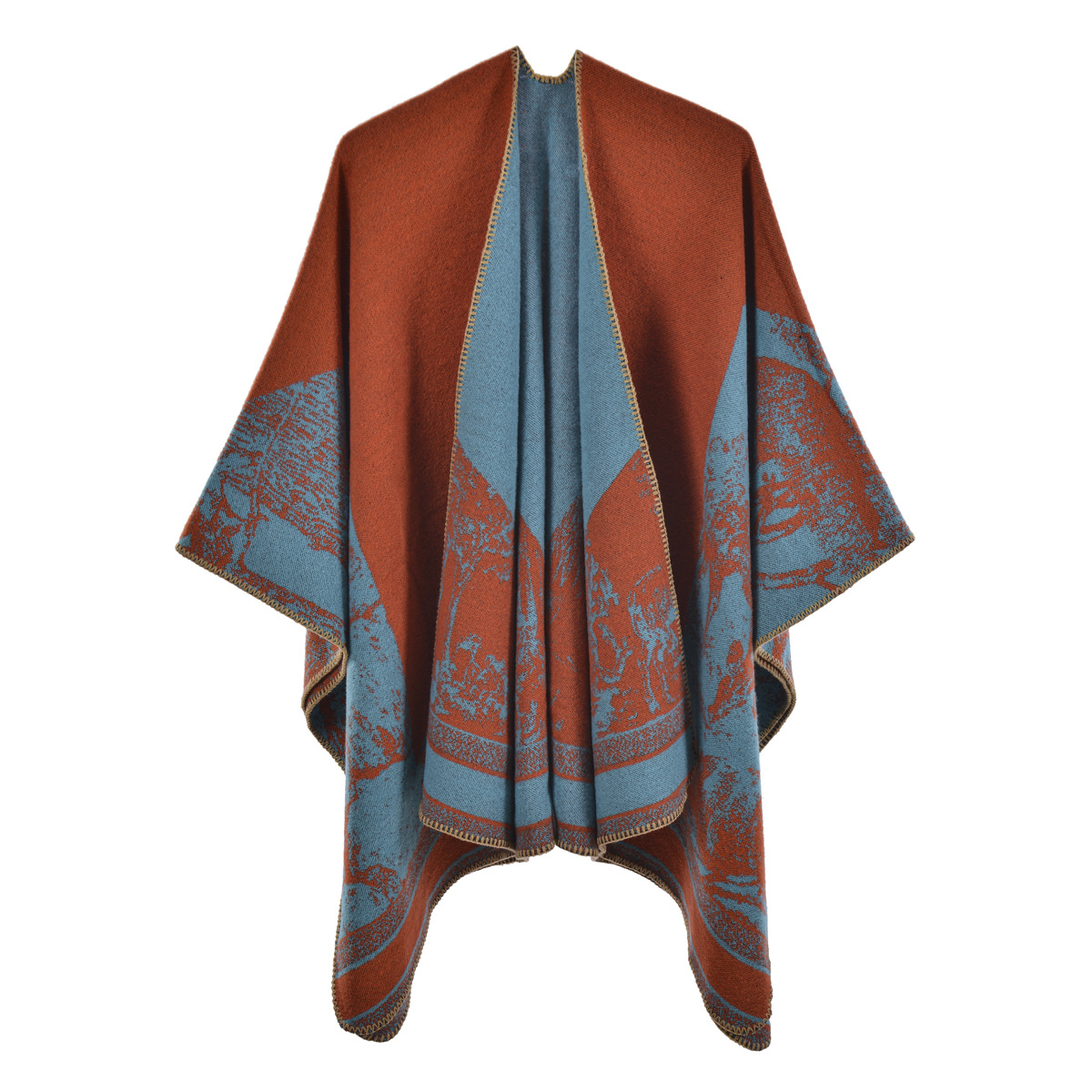 Tropical rain forest pentagram cape