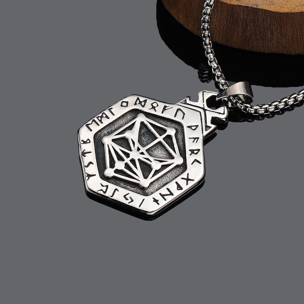 Steel colored pendant