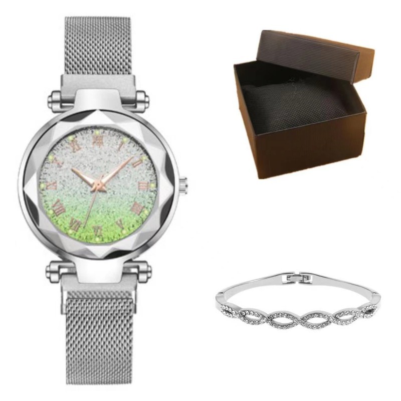 K watch, bangle and box