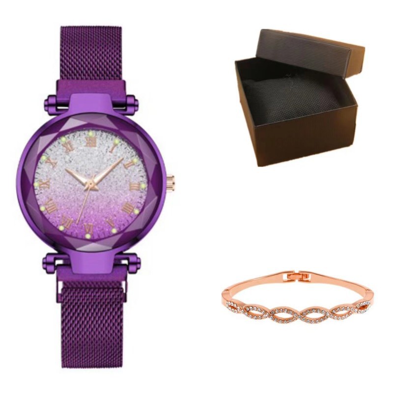 L watch, bangle and box