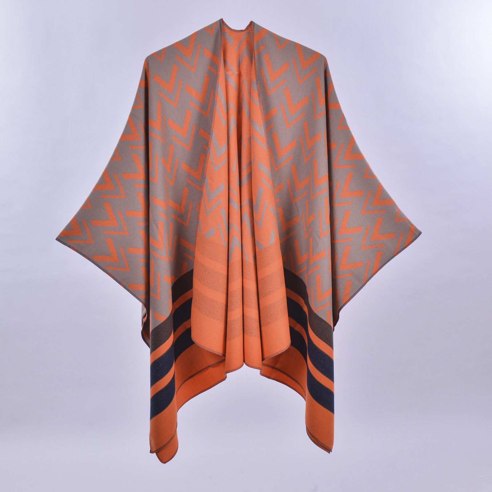 Horizontal arrow orange gray