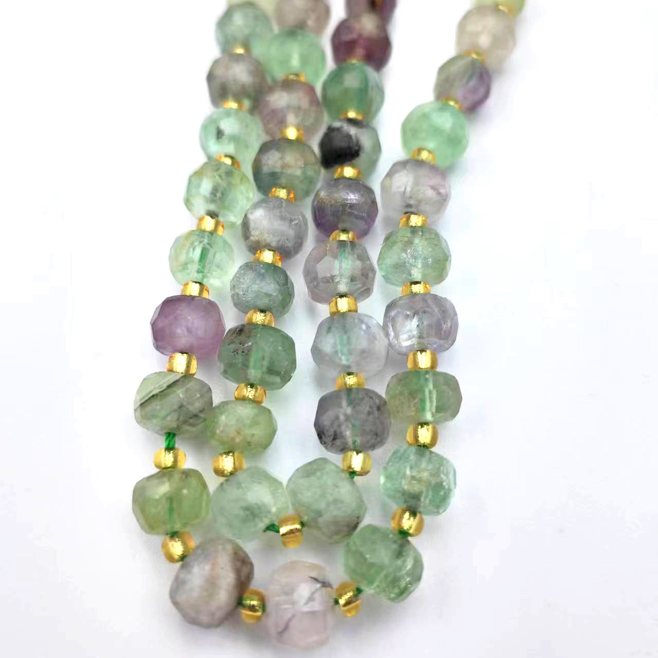 Green Fluorite about 45 PCs/strip