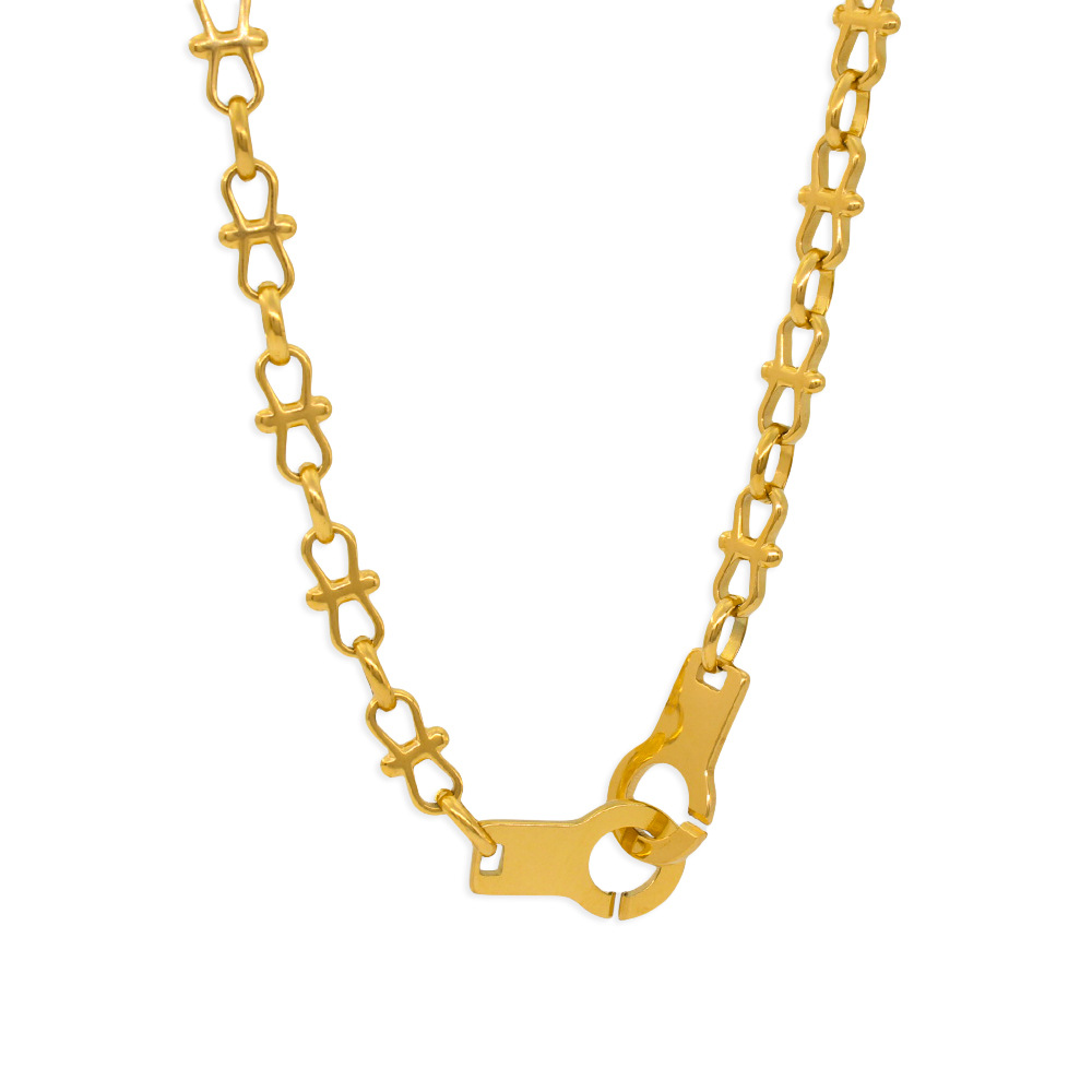 3:Gold necklace 45cm