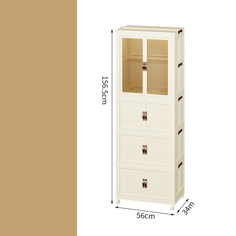 56cm one-layer wardrobe   three-layer folding cabinet