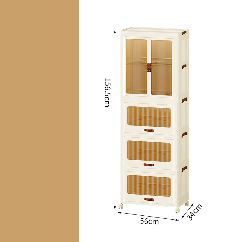 56CM one-layer wardrobe   three-layer chest of drawers