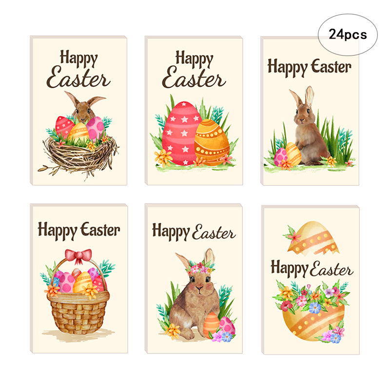 1:Easter retro series 24-piece package envelope sticker