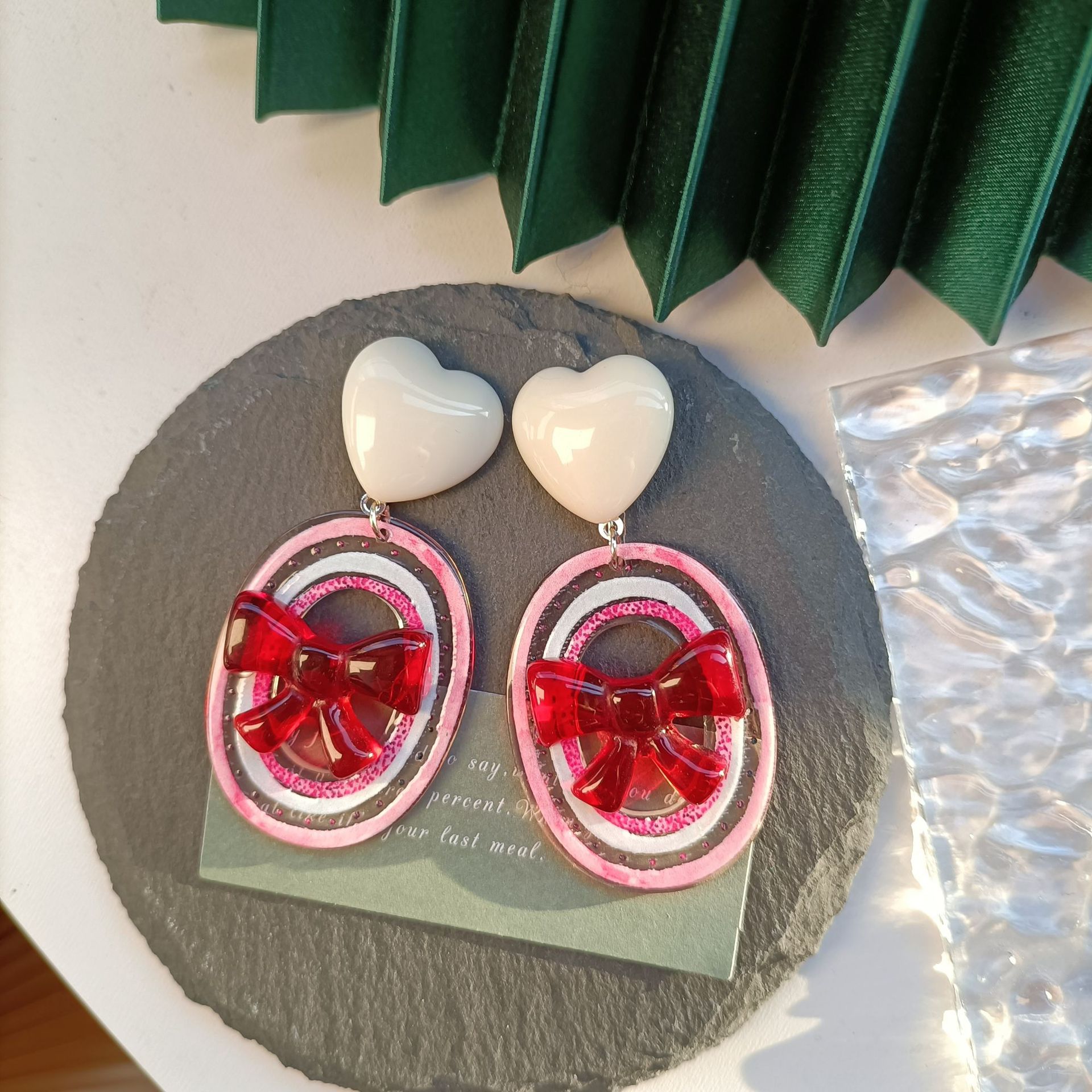 Red cushion ear clip