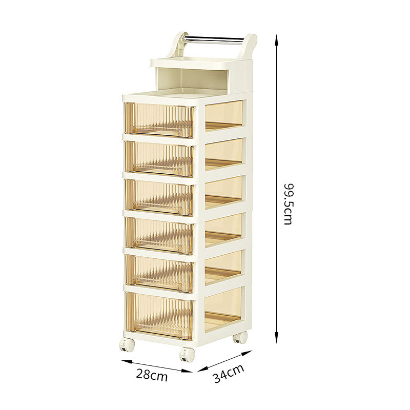 Transparent drawer [ 28 width ] Short eight floors