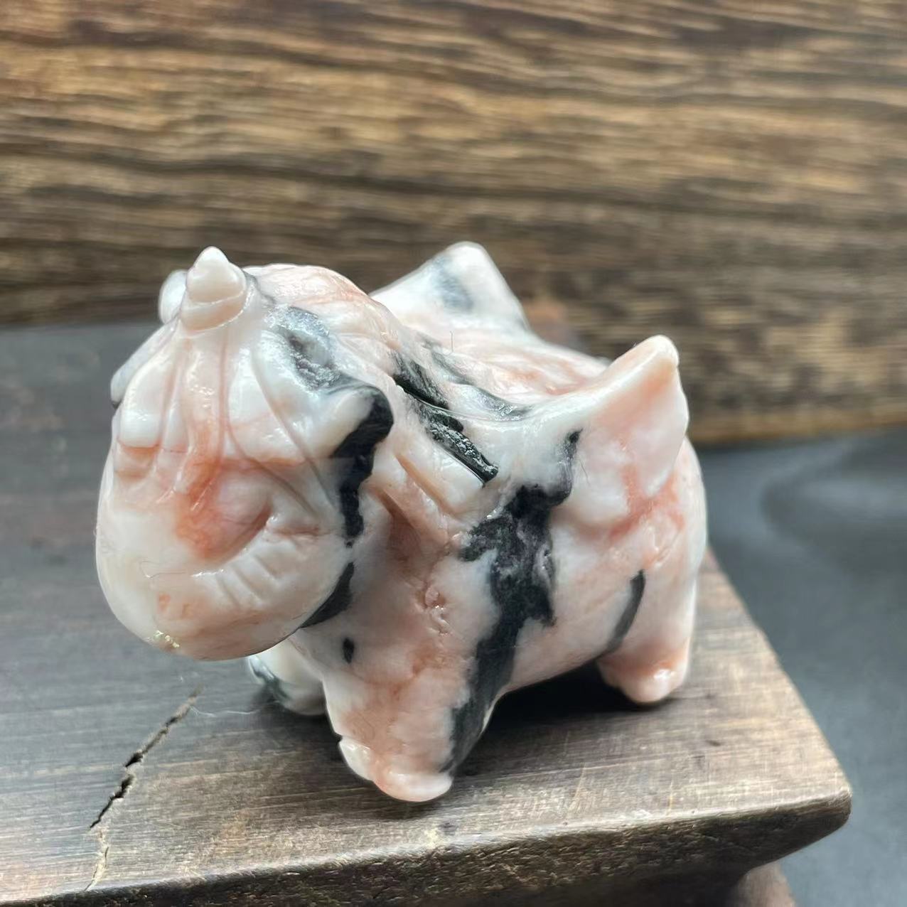 Pink zebra stone