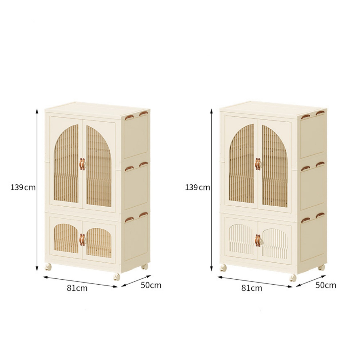 A layer of wardrobe   a layer of folding cabinet