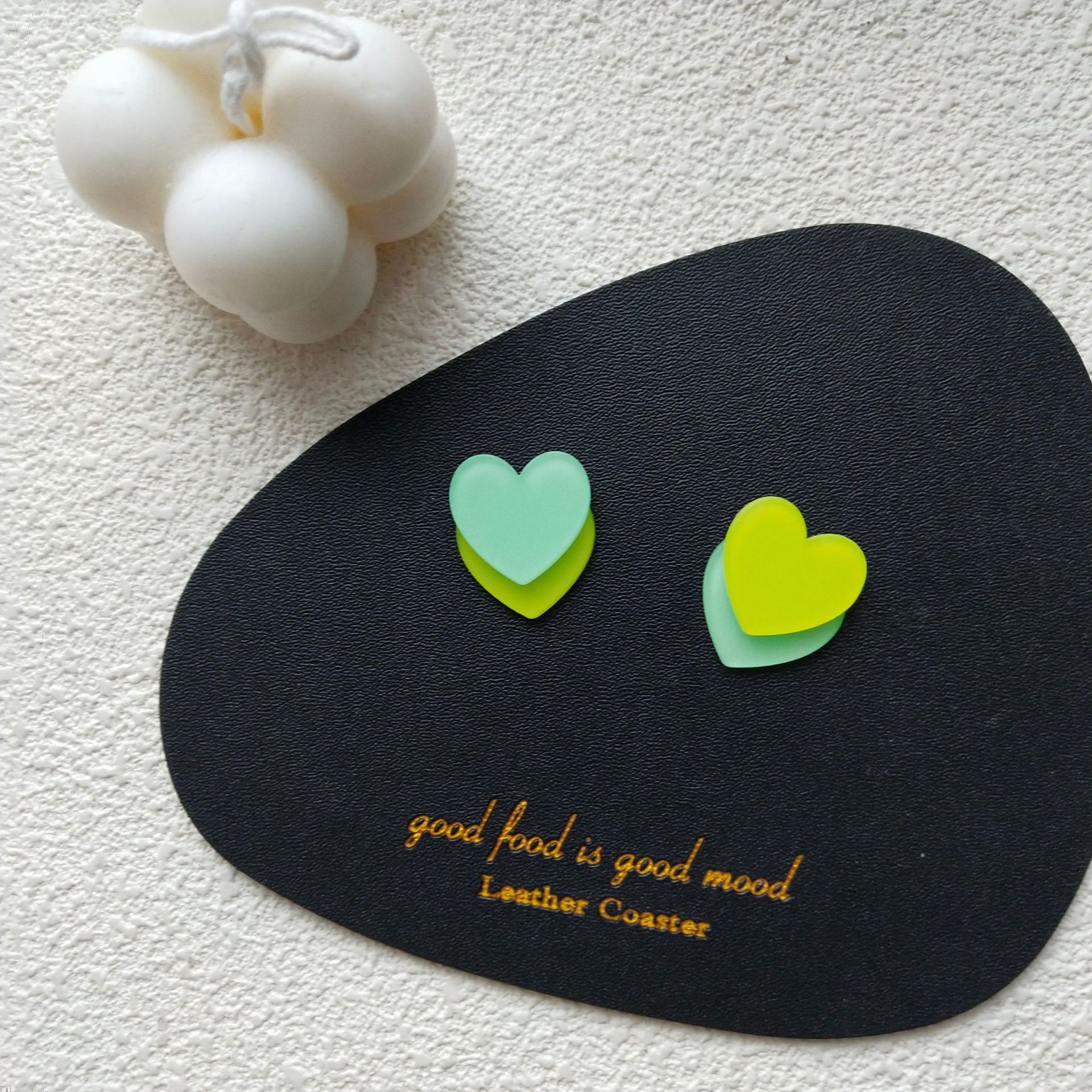 Green cushion ear clip