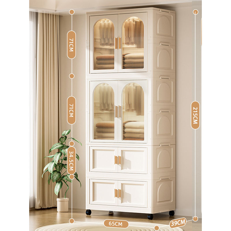 2-layer pendant   2-layer folding cabinet - cream color