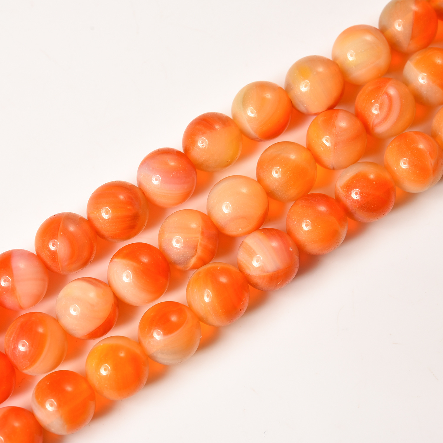 orange red 6mm (about 62pieces)