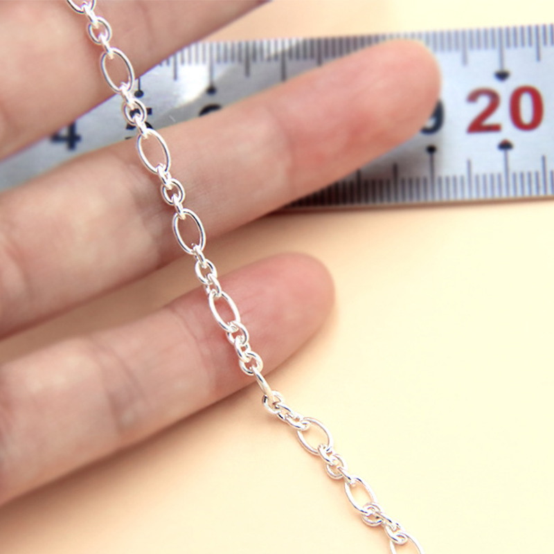 A 6.3x4mm/1m chain weighs about 18g