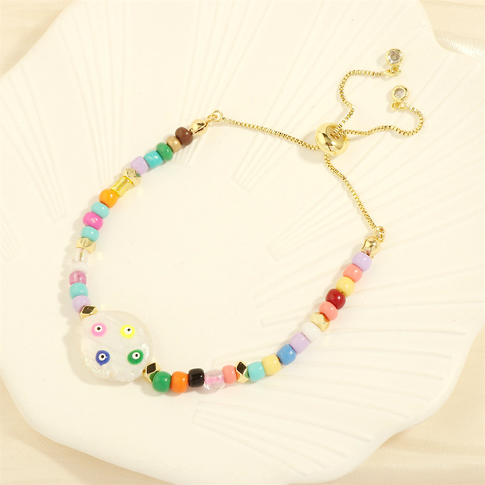 Colored dripping pearls multicolore