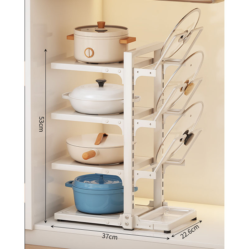 [ Pot cover   preparation   pot rack ] 4 layers