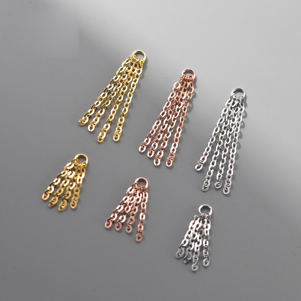 Electroplating rose gold short 15mm