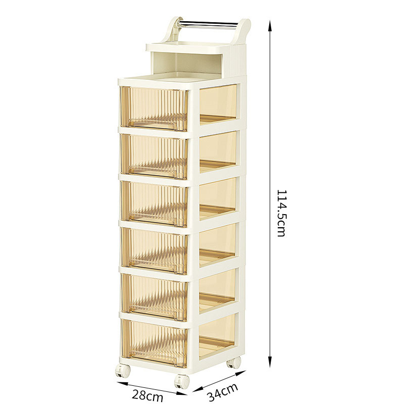 Transparent drawer [ 28 wide ] high eight layers