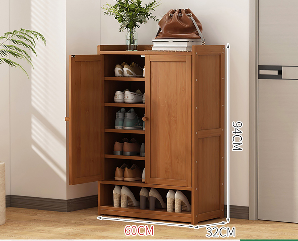 Storage shoe cabinet closed door seven-storey double door