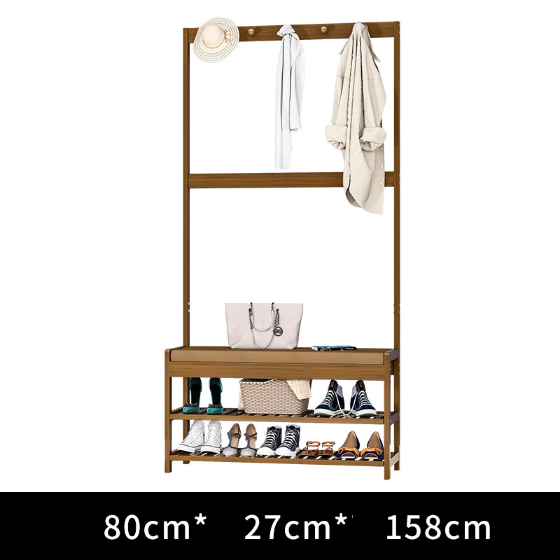 80cm long shoe stool coat and hat rack