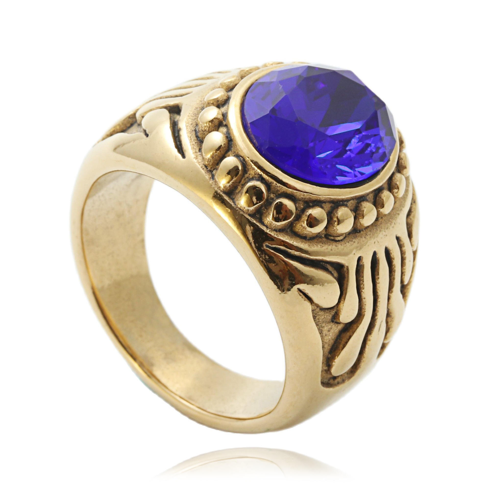 Golden blue stone 8