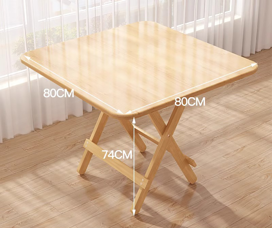 High table-thicken pine 80 * 80 * 74CM