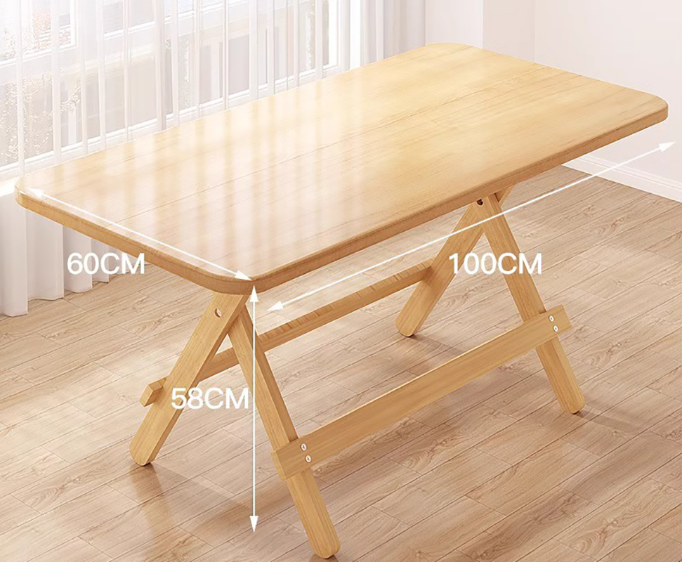 Long table-thicken pine 100 * 60 * 58C